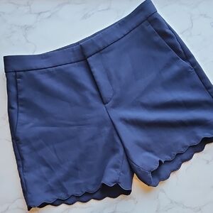Banana Republic Navy Scalloped Shorts 6